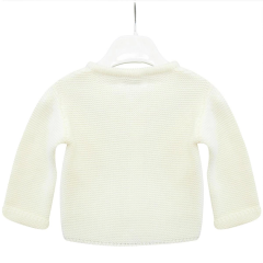 Andywawa AC24333 Basic Bebe Ceket Ekru